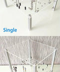 Open Chassis Stackable PC Case With Transparent Acrylic Design for Heat Dissipation, showing single and double configurations