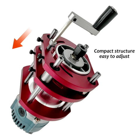 Rock Solid Manual Lifting Router System Kit Featuring A Heavy Duty Aluminum Table Insert Plate For Smooth Woodworking Engraving Slotting And Game Changer Diy Workshops - compact router lift with adjustable handle and aluminum structure.
