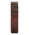 4 Inch Unmounted Flap Wheel For Bench Grinder 80 Grit Aluminum Oxide heavy duty abrasive side view for polishing and sanding
