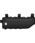 Side view of 3L Large Bike Frame Bag With A 7 Inch Phone Pocket Waterproof 600D Fabric Four Point Anti Sway Straps For Zero Bounce Secure Mount
