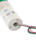 Base view of 24V AC Industrial Signal Light Tower Kit with wiring, showing plastic housing, round tower indicators.