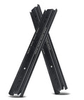 Heavy Duty Full Extension Drawer Slides 2 Pack Built Tough With Soft Close, 3 Fold Telescopic Ball Bearing Drawer Runners