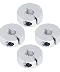 4 Pack 8mm Aluminum Shaft Collar Split Locking Collar Kit, showing one piece design and rust resistant aluminum alloy