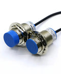 Proximity Sensor FR30-15DC With Cable For Motion Detection And Photoelectric Sensing Non Contact Object Detection Sensor For Industrial Automation Durable Workhorse Build And Easy Mounting, blue-capped metal cylindrical sensors