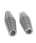 Premium Heavy Duty Bicycle Front Fork Springs 2 Piece 5mm Thick Compression Coil Shock Absorbers showcasing chrome steel wire design.