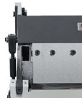 Close-up of 12 Inch Box And Pan Brake for 20 Gauge Metal with removable fingers and compact 62 lb design for home projects.