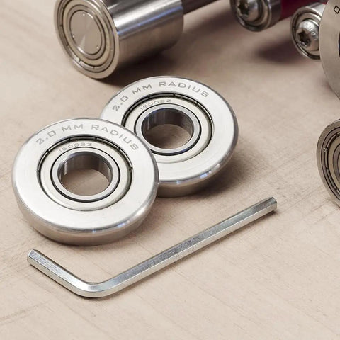 Heavy Duty Metal Bender Roller Set Handles Aluminum And Zinc Bends Like A Champ With A Slick 2mm Radius Wheel Forged From Rust Proof Stainless Steel And Laser Etched Dimensions For Quick Grip
