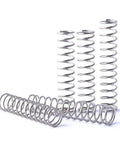 10 Piece Stainless Steel Extension And Compression Springs Kit 1mm Wire 8mm OD Micro Return Springs 15mm To 50mm Lengths