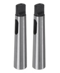 2 Pieces Morse Taper Adapter MT2 MT1 90mm Reducing Sleeve High Carbon Steel Drill Chuck Sleeve For Lathe Milling Part With 0.02mm Accuracy And Pro Grade Wear Resistance