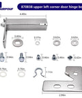 Top Left Refrigerator Door Hinge Cartridge Replacement For Sagging Doors And Creaks, Easy Install, Fits Standard Hinge Kits