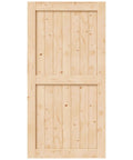 42 Inch By 84 Inch Sliding Barn Door Solid Spruce Slab Interior Door No Fuss DIY Assembly Easy Install H Frame