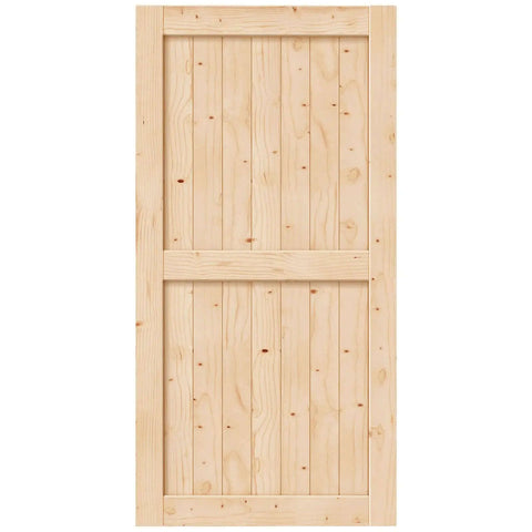 42 Inch By 84 Inch Sliding Barn Door Solid Spruce Slab Interior Door No Fuss DIY Assembly Easy Install H Frame