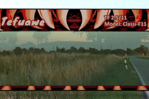 Scenic view through Ultra Thin Auto Darkening Welding Lens 0.19 Inch Shade 11 Low Amp 5A TIG Ready Cool Blue Pro Grade