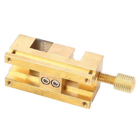 Hassle Free Copper Watch Repair Vise Clamp With Lock Tight Mini Bench Vice Grips For Watchmakers And Jewelers, 55mm size.