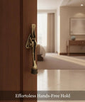 Foot Operated Door Stop For Hands Free Entryway Keeps Doors Open In Bedrooms Living Rooms And Offices Zinc Alloy Floor Holder
