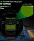 Top-Notch Laser Welding Helmet With Large Viewing Window, Eye Protection For Welding, Cutting, OD8+, durable shield