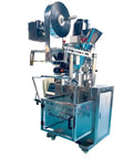 Super Cool Automatic Vertical Packaging Machine For Powder Granules Food Or Hardware Screws With Smart Auger System to keep fresh stuff safe and sealed tight, side view.