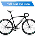 Fixed Gear Wheelset 700C Aluminum Alloy Rims 40mm 60mm Track Style Single Speed Front And Rear Wheels With V Brake 100mm Front 120mm Rear Lightweight