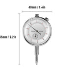 Pro Grade Dial Indicator With Magnetic Base Stand Dial Bore Gauge And Micrometer Tool Set For Precision Shaft Runout Shaft Thrust And Gear Backlash Measurement High Sensitivity Durable Gear Racks Easy To Use In Machine Shop Auto And Manufacturing 54mm dial, 0.01mm