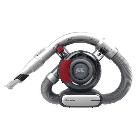 Compact 12V Flexi Automotive Vacuum With 4 Ft Hose Crevice Tool 2in1 Wide Nozzle And Flip Up Brush Corded Handheld Car Vacuum For Tight Spaces