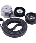 Belt Tensioner And Serpentine Belt Idler Pulley Kit For Chrysler Town And Country Voyager Dodge Caravan Grand Caravan 3.3L 3.8L V6 Engines 2001 To 2007 Direct Swap For A Smooth Ride showing components