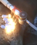 Power Up With A 1000W Hydro Generator, Aluminum Alloy Turbine, 220V Portable Water Turbine, illuminating installed setup