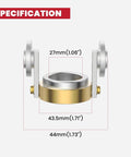 AG-60 Plasma Cutter Roller Guide Wheel Spacer Compass Stand Off specifications with measurements for SG-55 WSD-60 torches.