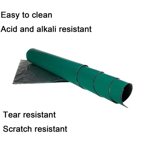 Pro Grade Anti Static Work Mat For Electronics Repair 2mm Thick Non Slip Wear Resistant Soldering Bench Mat rolled view