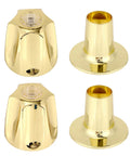 2 Pack Metal Golden Shower Knobs Replacement For Pfister Verve Shower Faucet Handle Easy Install Dope Durable Zinc Alloy Upgrade