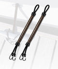 2 Pack Bungee Dock Lines For Shearwater 22 TE Boats, Elastic Shock Absorbing Mooring Snubber Cord With Stainless Steel Clip, Heavy Duty 22 Inch Docking Rope For Safer, Smoother Mooring And Easy Handling