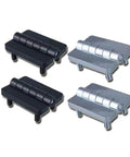 Heavy Duty Industrial Door Hinge With Stud In Black Zinc Alloy For Cabinets And Doors displayed in various colors.