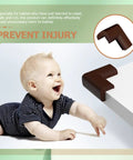 Heavy Duty NBR Corner Guards Set Thickened Protective Corner Protectors with Impact Absorption by table's corner.