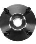 Front view of wheel hub from Front And Rear Wheel Bearing And Hub Kit Two Piece Set For Ford Escort 1991-2002 Mazda 323 1990-1994