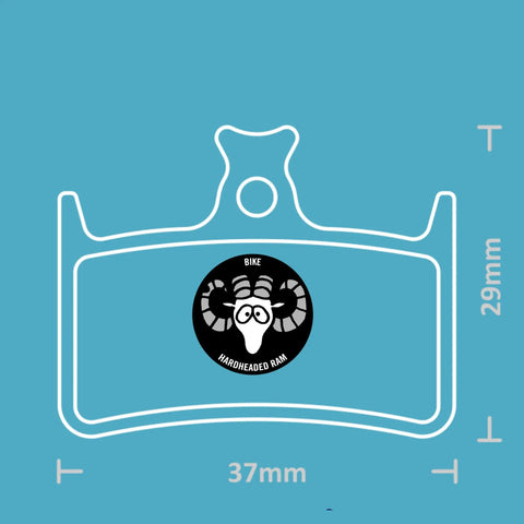 2 Pairs Sintered Bike Brake Pads For E4 RX4 Mono Tech 3 Tech Evo DBP 59 with dimensions 37mm x 29mm