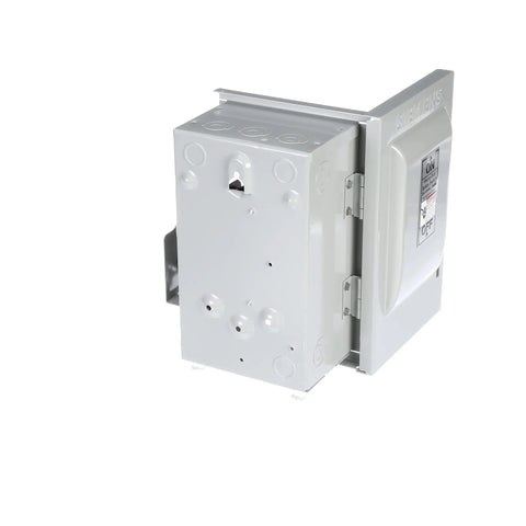 Heavy Duty 30 Amp 3 Pole Non Fused Safety Switch 600 Volt 3 Wire With Quick Make Quick Break Mechanism, enclosure angle view