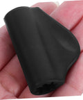 Close-up of black rubber sleeve from Steam Pipe Rubber Sleeve Replacement Kit For Old Parts No Sweat Install in hand