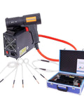 Handheld Flameless Induction Heater 1500W Spot Warmer with four coils and case for rusted nut removal.