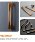 Vintage Coffee Bronze Zinc Alloy Cabinet Handles 2 Pack Drawer Pulls for furniture applications and DIY renovations.