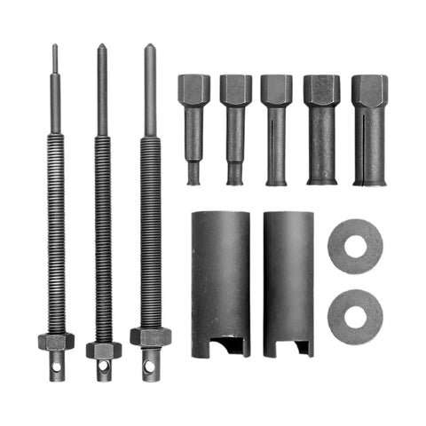 Killer Heavy Duty 12 Piece Bearing Puller Kit For Wheel Hub Inner Hole Extraction With Smooth Inner Race Grip Heads For Fast And Clean No Damage Removal In Any Tight Spot Great For DIY Mechanics On All Cars, 9mm-23mm steel tools