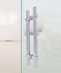 Stainless Steel Sliding Door Handle for Glass and Shower Doors, Durable No Fingerprint Grip, Adjustable Mount Spacing