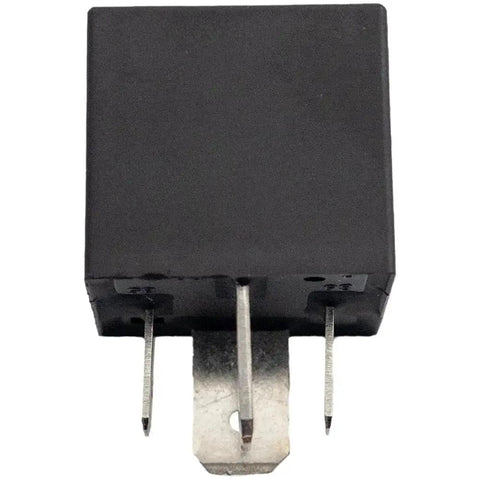 High Output Air Suspension Compressor Replacement For Tesla Model X 100D 2016 2021 showing a black relay with metal pins.