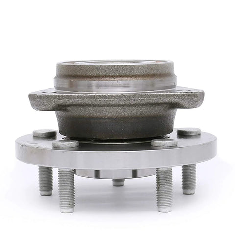 Front Wheel Bearing Hub Assembly for 1999 to 2004 Jeep Grand Cherokee Five Lug Front Hub Fits Left Or Right Side OE Quality ISO TS 16949 Certified Beefed Up Wheel Hub Replacement for a Reliable Smooth Ride, close-up view.