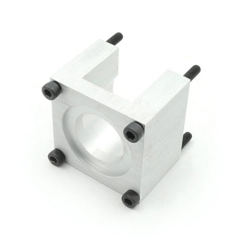 CNCTOPBAOS aluminum Nema23 motor mounting bracket with square base and circular bore; includes four screws