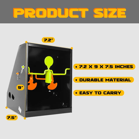 BB Trap With Built In Pellet Collector And Resetting Target For Airguns Durable Easy Setup And Portable Design 7x9 Inches