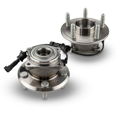512440 Pair Rear Wheel Hub Bearing Assembly For 2010-2017 Chevrolet Equinox And 2010-2017 GMC Terrain, 5 Lug With ABS visible on neutral background.