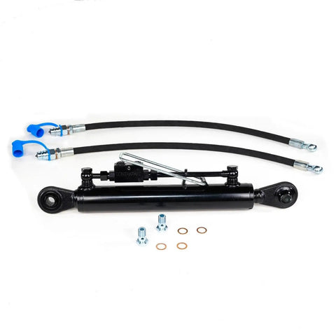 Adjustable Hydraulic Top Link Cat 1 From Cab Control 23 And 5 Eighths To 37 Inches With Locking Block and two hydraulic hoses