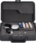 Compact Portable Rockwell Hardness Tester With Micrometer Style Operation Delivers Field Ready Precision Under ISO 6508 And ASTM E110 Compliant Lightweight 0.8 Kg For Quick Material Checks On The Shop Floor, in foam case
