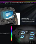 Flysky ProArt PA01 Radio Transmitter 2.4GHz showing IPS screen and RGB buttons
