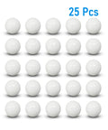 Ceramic bearing balls, zirconia (ZrO2), white, 6.35 mm (1/4 in), 25 pcs, G5 precision - front view
