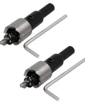 Hole Saw Kit With 16mm Cutter And 68mm Length, HSS Spring Loaded Twist Drill Bits, 2 Pack With Hex Wrenches